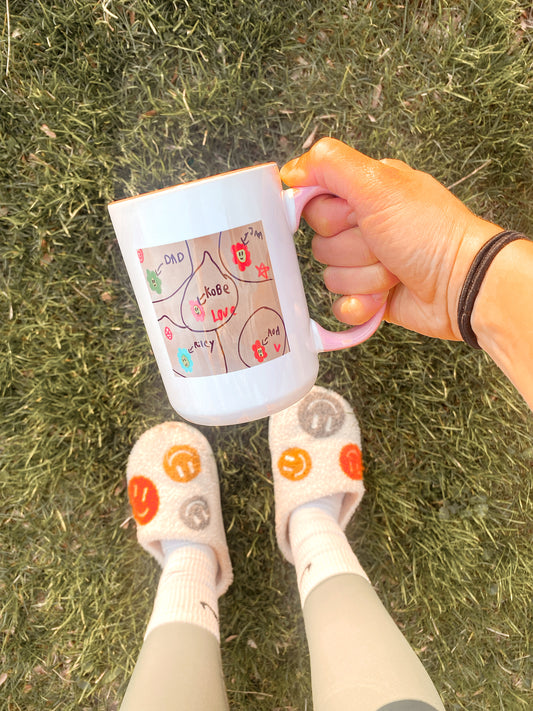 KIDS HAND DRAWN PICTURES / DRAWINGS PERSONALIZED MUG